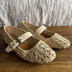 Dolce Vita Mellie Woven Buckle Mary Jane Flats
